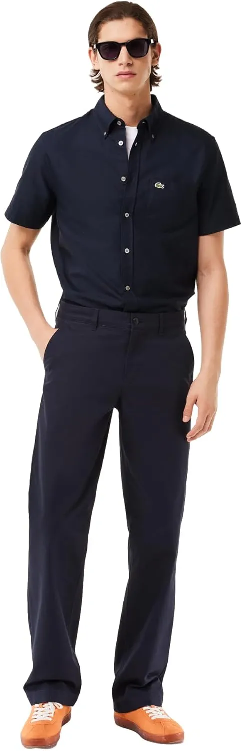 Lacoste Men's Regular Fit Short Sleeved Oxford Shirt