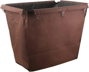 Laundry Cart Liner Bag Replacement, Thickened Oxford Cloth Storage Bag, Laundry Cart With Wheels Large Rolling Laundry Cart for Commercial/Home(Brown-rectangular)