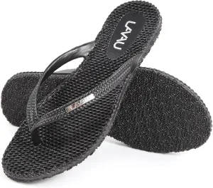 LAVAU Beach Flip Flops for Women, Water Sandals for Shower and Pool, Waterproof, Non-slip and 100% Recyclable