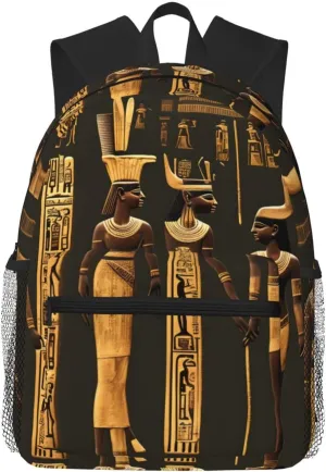 Lightweight Laptop Backpack,Casual Daypack Travel Backpack Bookbag Work Bag for Men and Women-Ancient Egyptian Hieroglyph