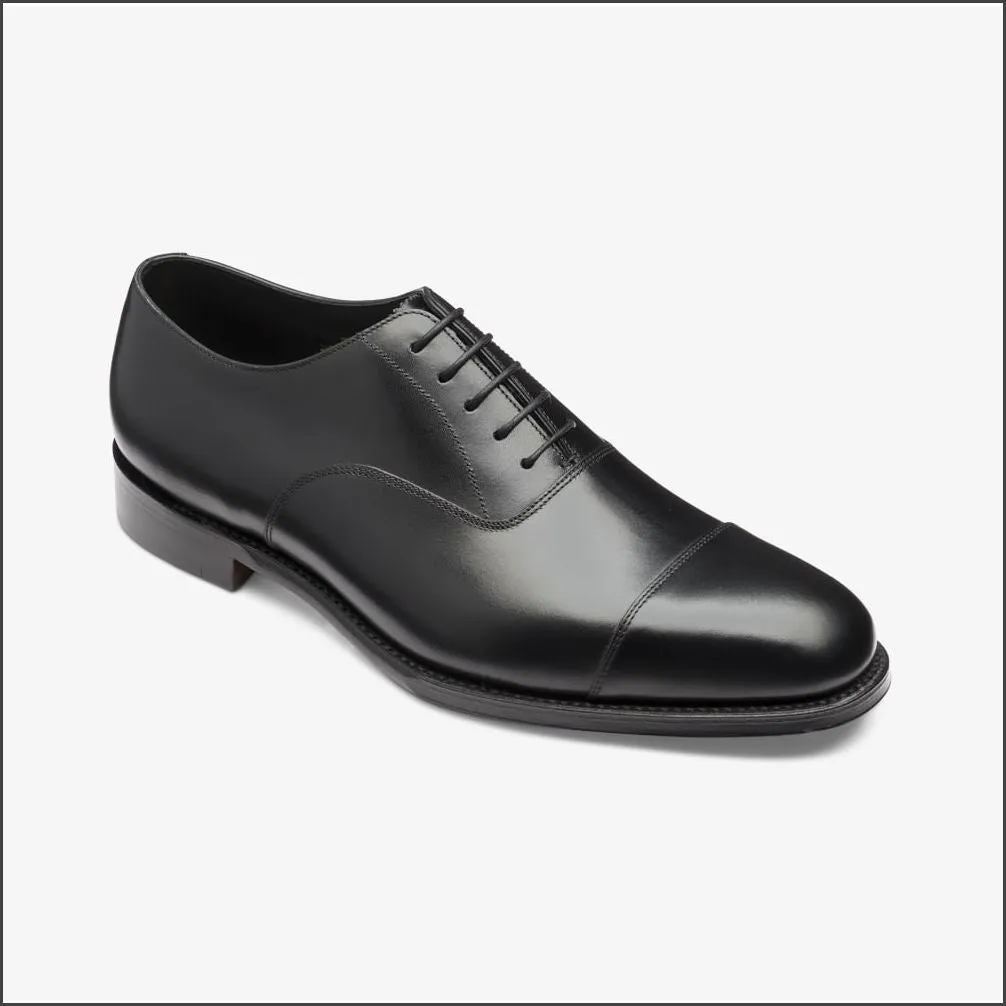 Loake Aldwych Black Calf Oxford Rubber Sole G Fit@