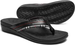 MEGNYA Orthopedic Walking Sandals with Arch Support, Casual Plantar Fasciitis Flip Flops for Flat Feet, Comfortable Cushioned Foam Slippers for Beach Summer