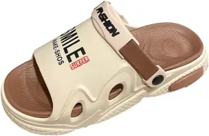 Men's Beach Sandals, Quick-Dry Flip-Flop Slides, Water Resistant Lightweight, Compression Molded Footbed Ultra-Soft Comfort Fit