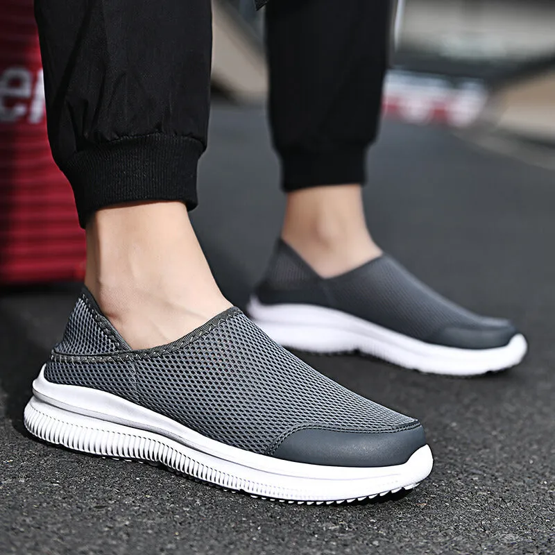 Men's Breathable Mesh Slip On Sneakers