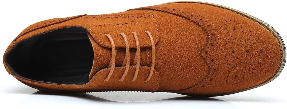 Men's Brogues Lace Up Oxford Classic Modern Formal Leather Shoes for Men