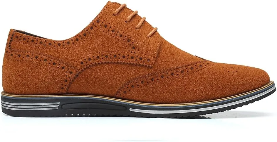 Men's Brogues Lace Up Oxford Classic Modern Formal Leather Shoes for Men