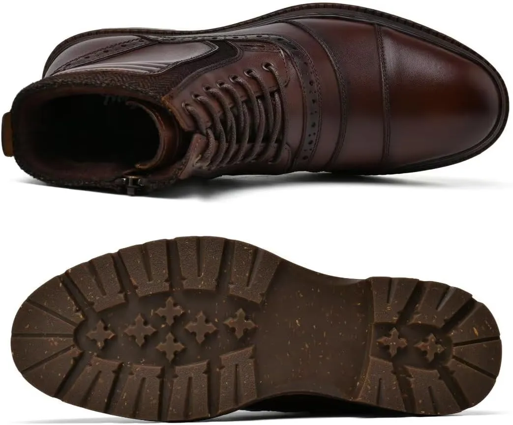 Men's Chukka Boots Genuine Leather Ankle Boot for Men Classic Casual Oxford Style Footwear
