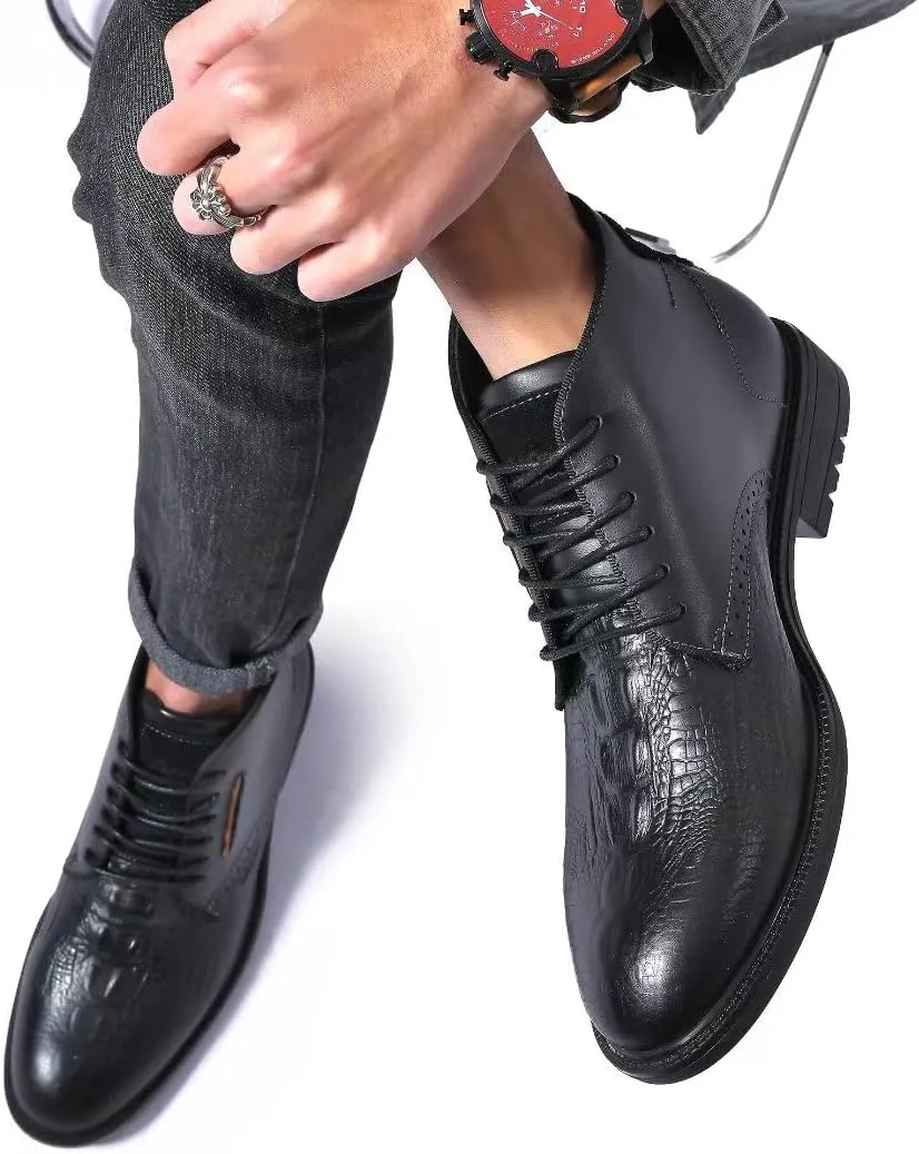 Men's Chukka Boots Genuine Leather Ankle Boot for Men Classic Casual Oxford Style Footwear