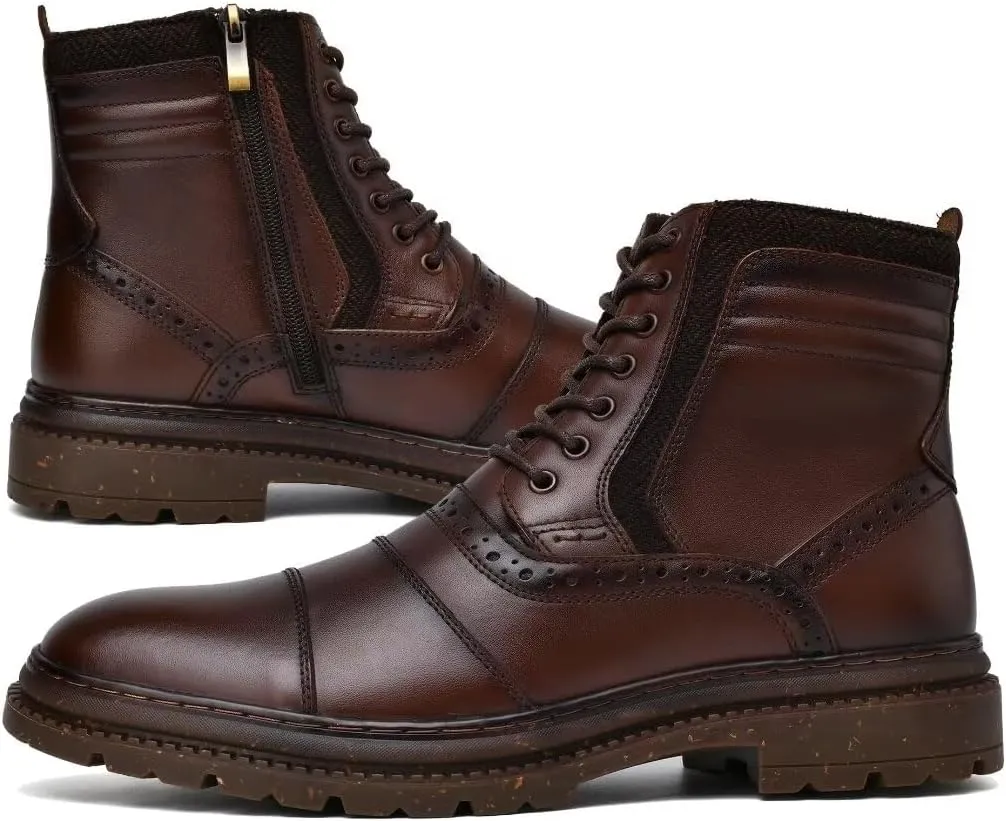 Men's Chukka Boots Genuine Leather Ankle Boot for Men Classic Casual Oxford Style Footwear