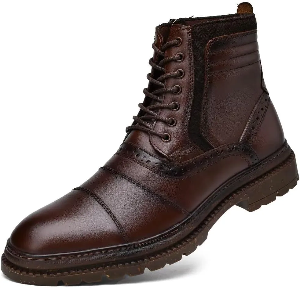 Men's Chukka Boots Genuine Leather Ankle Boot for Men Classic Casual Oxford Style Footwear