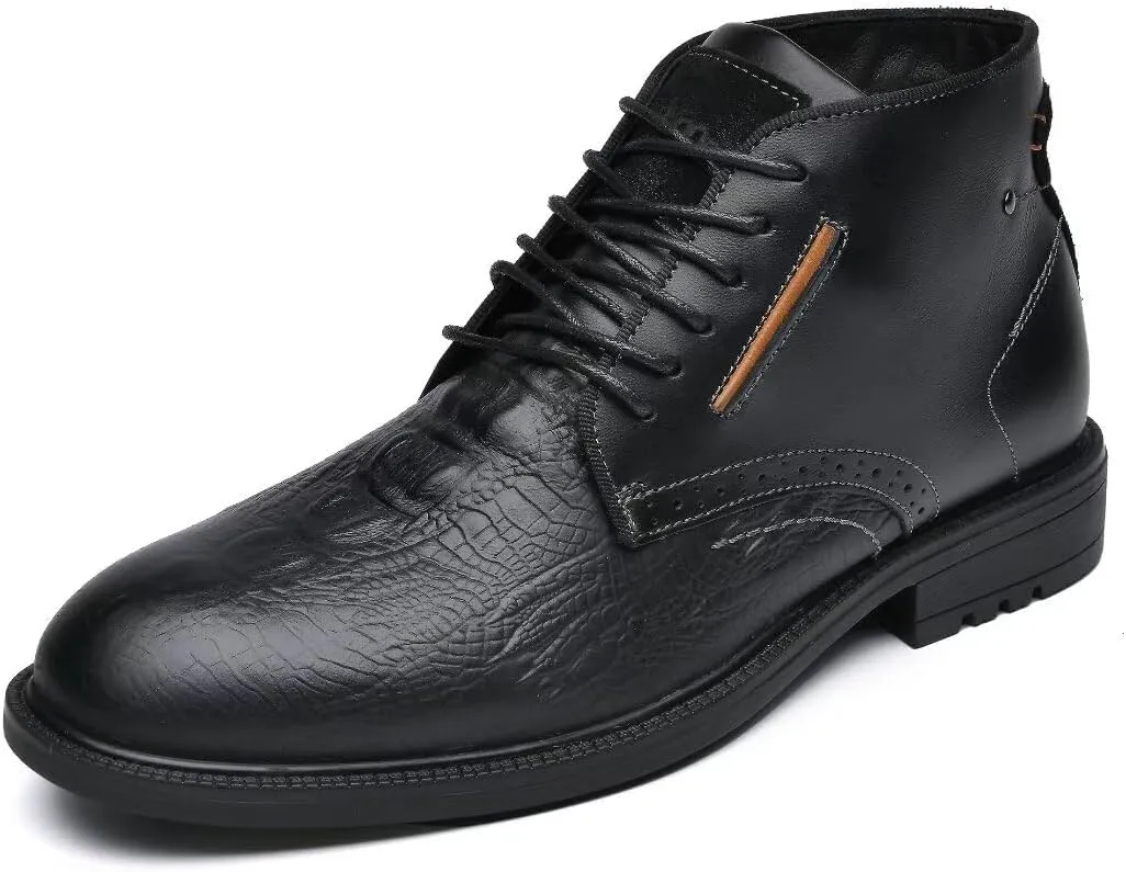 Men's Chukka Boots Genuine Leather Ankle Boot for Men Classic Casual Oxford Style Footwear