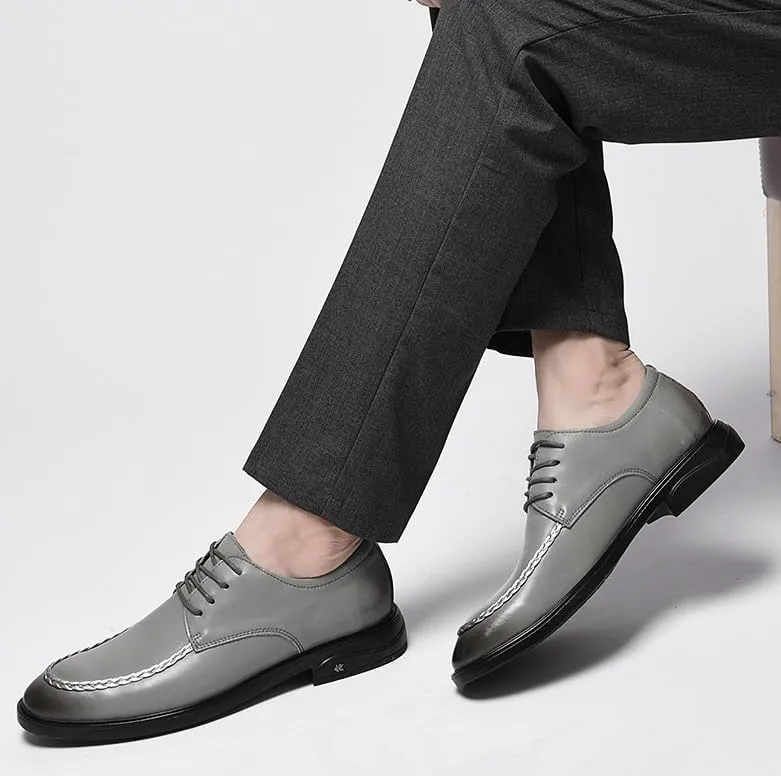 Men's Classic Dress Shoes Genuine Leather Fashion Formal Business Oxfords Shoes Working Premium Leather Derby