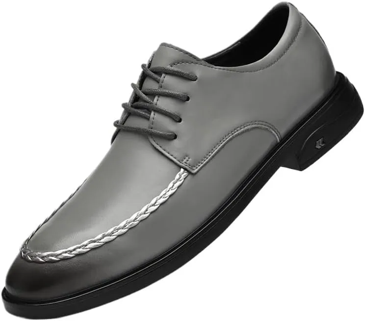 Men's Classic Dress Shoes Genuine Leather Fashion Formal Business Oxfords Shoes Working Premium Leather Derby
