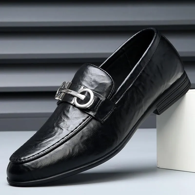 Men's Comfortable Derby Shoes Mens Modern Classic Genuine Leather Oxfords Business Casual Formal Dress Shoes for Men