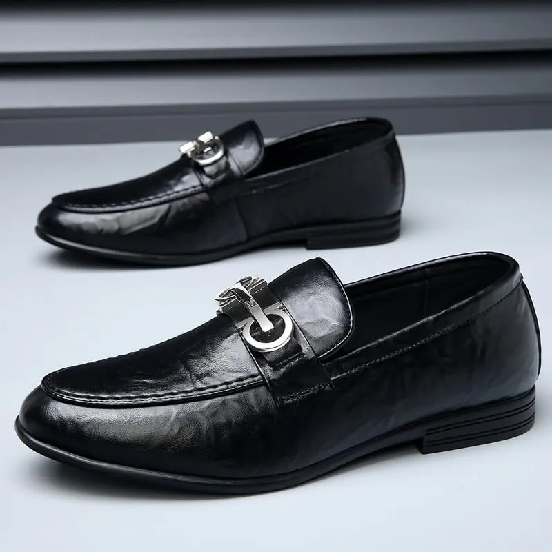 Men's Comfortable Derby Shoes Mens Modern Classic Genuine Leather Oxfords Business Casual Formal Dress Shoes for Men