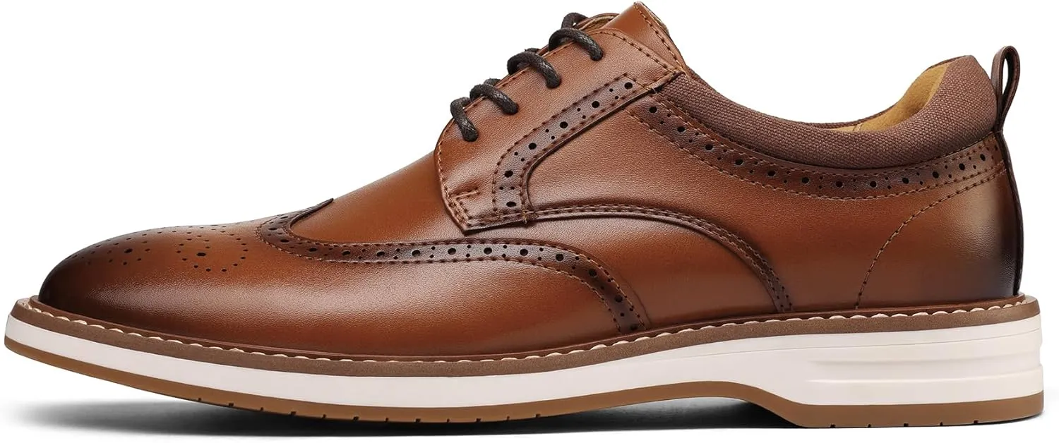 Men's Dress Shoes Business Formal Wingtip Casual Oxford Shoes
