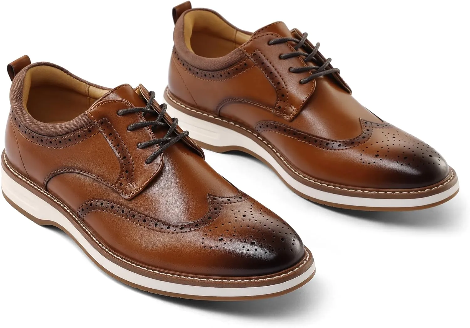 Men's Dress Shoes Business Formal Wingtip Casual Oxford Shoes