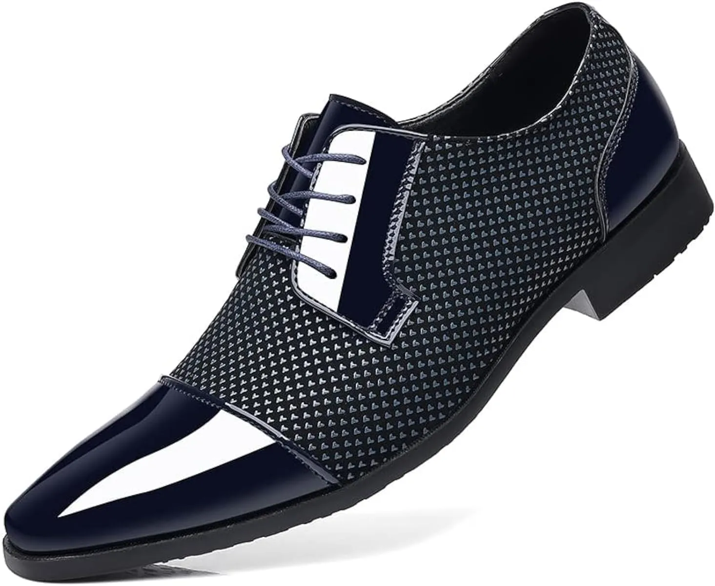 Men's Dress Shoes Casual Oxford Lace-up Shoes Business Formal Shoes Cap Toe Fashion Shoes