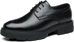 Men's Dress Shoes Casual Retro Classic Oxfords Shoes for Men Comfortable Formal Business Derby Shoes for Men