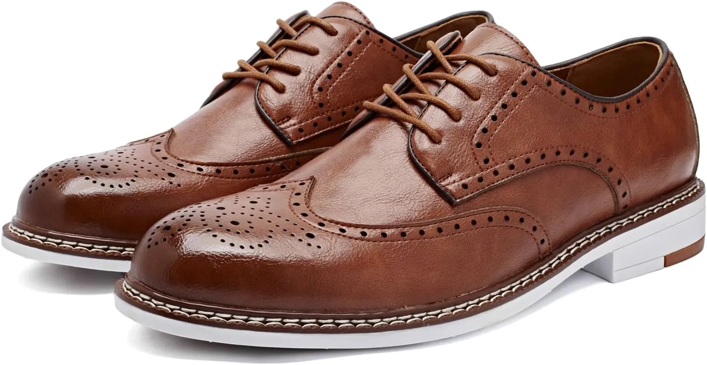 Men's Dress Shoes Oxford Shoes Formal Dress Shoes for Men Business Derby Shoes.