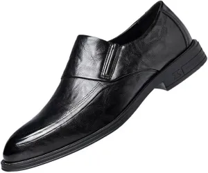Men's Dress Shoes Slip On Pointed Toe Classic Formal Business Oxfords Shoes for Men