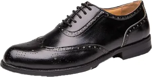 Men's Formal Shoes, Gentlemen's Evening Oxford Shoes, Fashionable Low Cut Lace up Business Shoes, Youthful Classic Brogue Shoes
