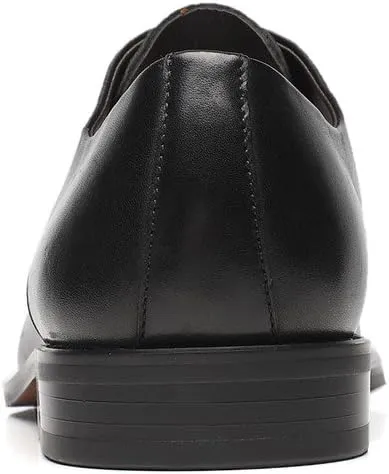 Mens Leather Updated Classic Cap Toe Oxfords Lace Dress Shoes
