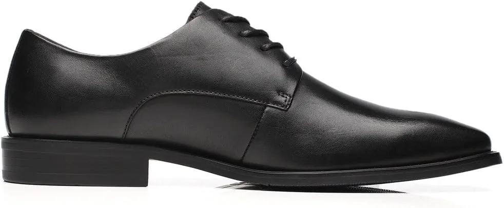 Mens Leather Updated Classic Cap Toe Oxfords Lace Dress Shoes
