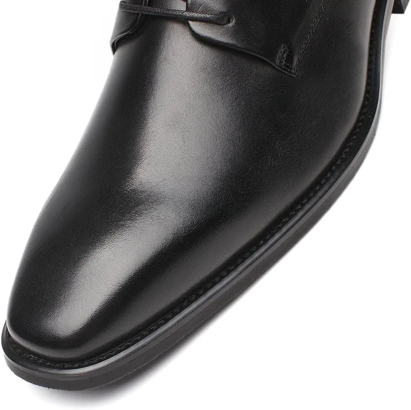 Mens Leather Updated Classic Cap Toe Oxfords Lace Dress Shoes