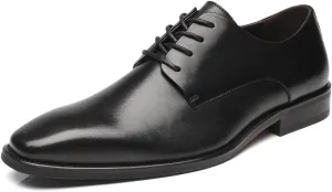 Mens Leather Updated Classic Cap Toe Oxfords Lace Dress Shoes