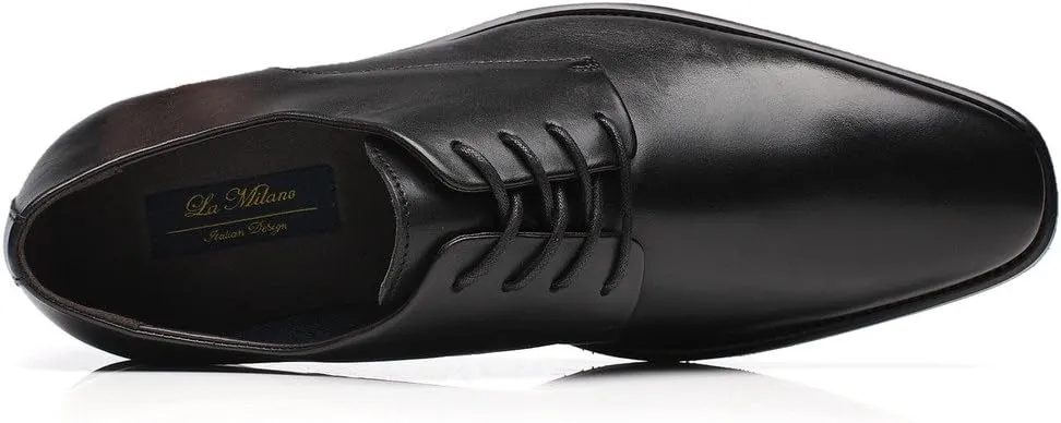 Mens Leather Updated Classic Cap Toe Oxfords Lace Dress Shoes