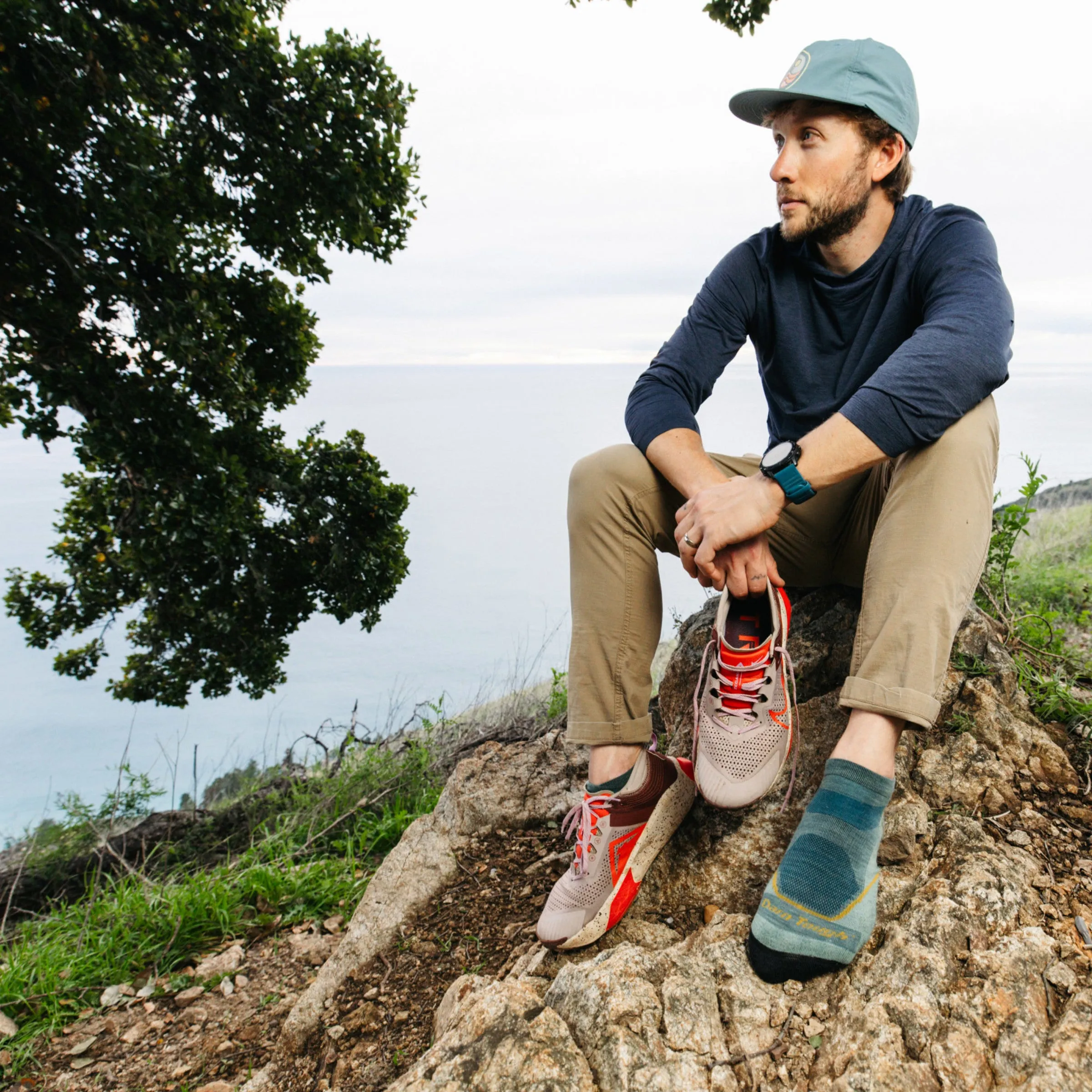 Men's Light Hiker No Show  Lightweight Hiking Sock