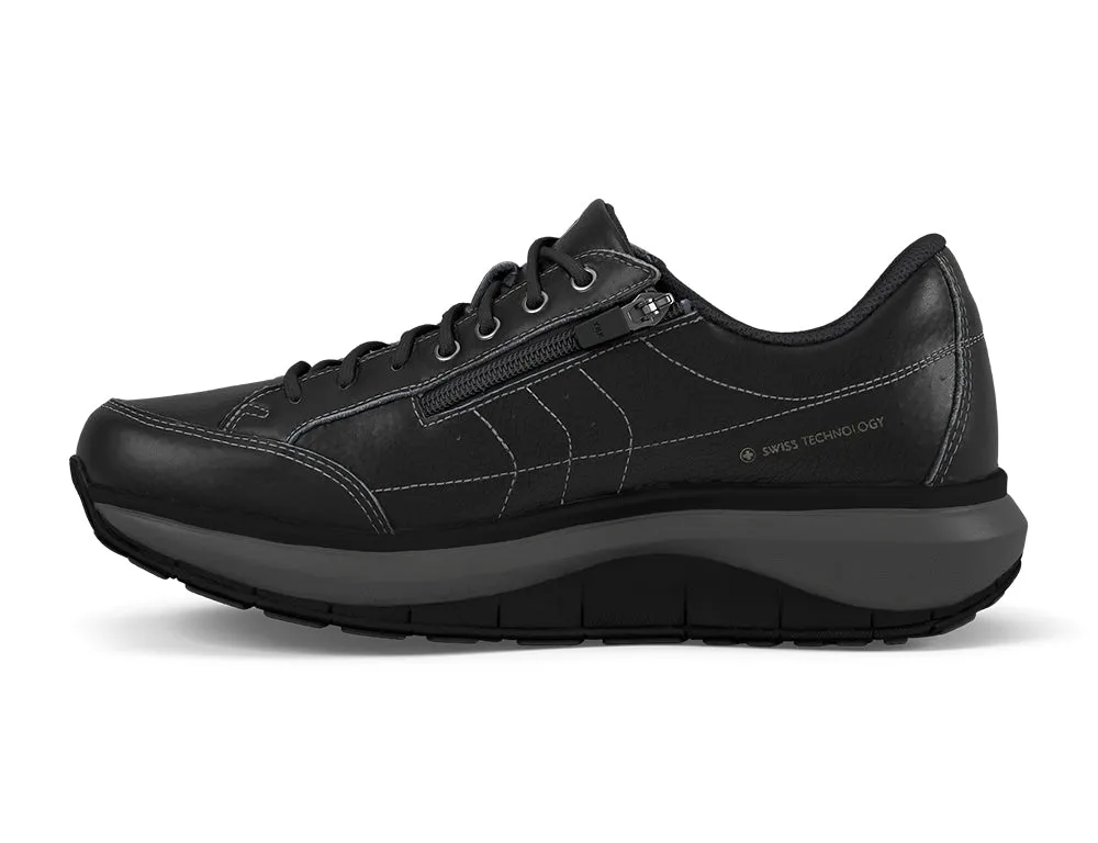 Mens Wave Wide-Fit Zip Moscow Black Shoes