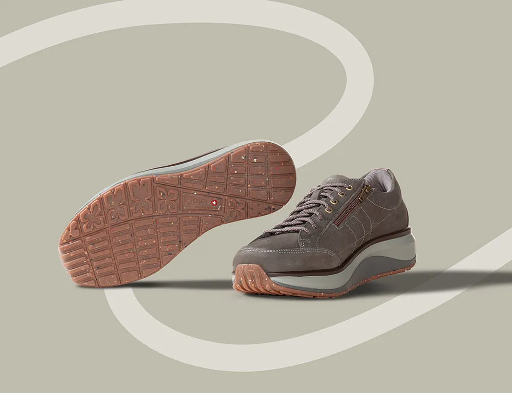 Mens Wave Wide-Fit Zip Moscow Brown Shoes