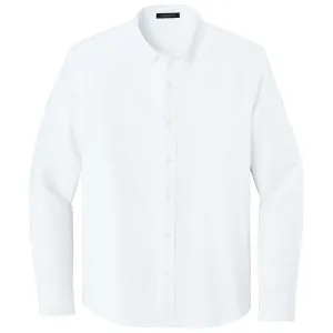 Mercer Mettle Men's White Long Sleeve Modern Oxford Shirt