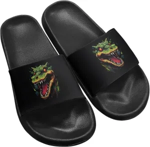 Micoklinlin Slide Sandals for Women Men Cute Rubber Slip-On Flip Flops Fashion Shower Yoga Pool Beach Waterproof Slippers