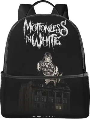Motionless Rock In White Unisex Casual Backpack Lightweight Travel Bag Classic Laptop Daypack Backpack Men Women
