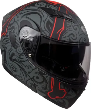Motorcycle Dual Visor Flip up Modular Full Face Helmet with DOT Certification of Impressionism