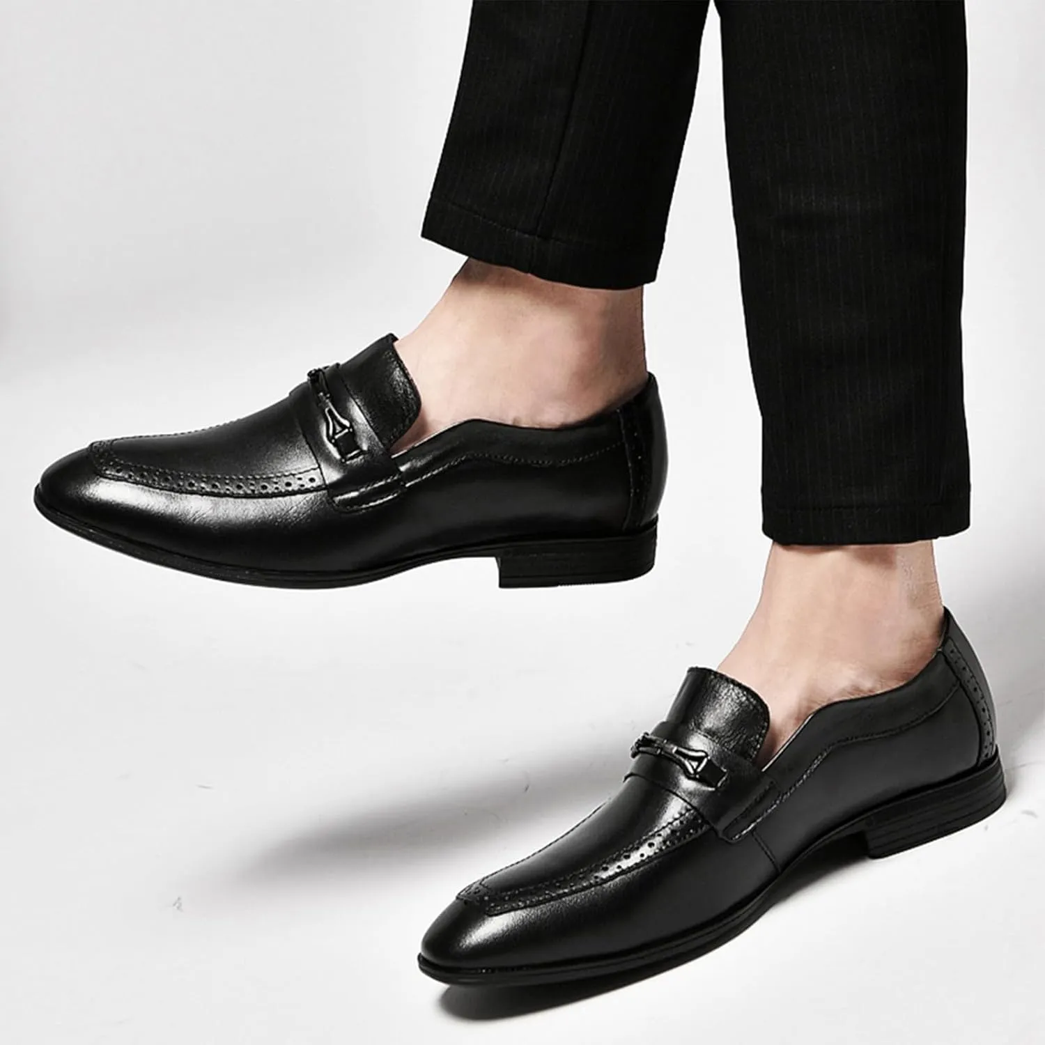MWX Men's Dress Shoes Formal Business Oxford Classic Pull on Wingtip Casual Shoes