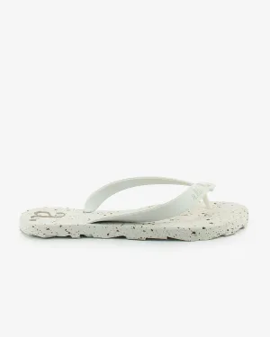 Nalu Recycled Rubber Flip Flops | White