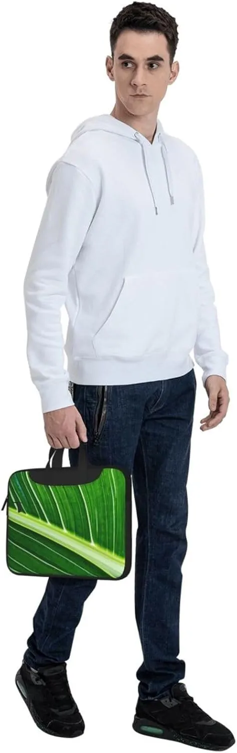 Natures' Rhythm Print Laptop Bag, 13-15.6 inch Work Tote Briefcase Messenger Bag Gifts for Men Women