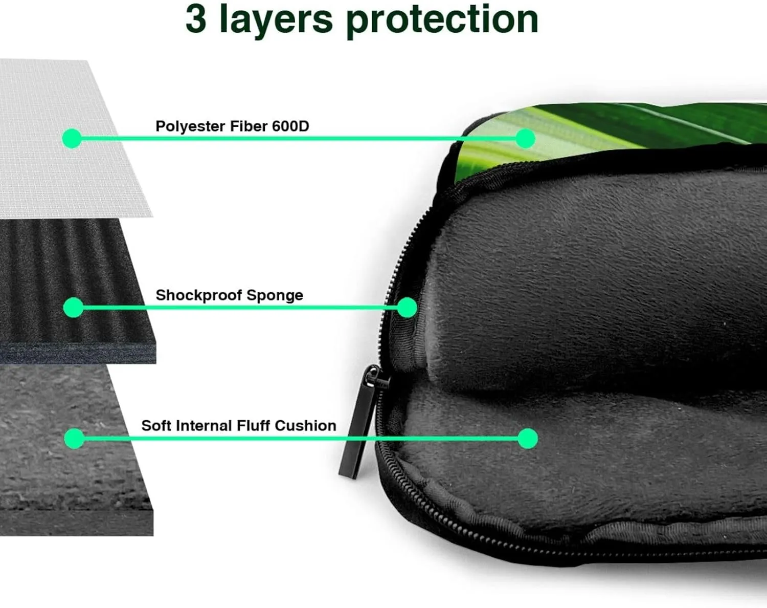 Natures' Rhythm Print Laptop Bag, 13-15.6 inch Work Tote Briefcase Messenger Bag Gifts for Men Women