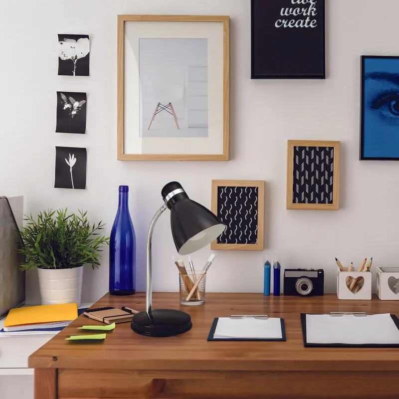 Newhouse Lighting Oxford 13 in. Black Desk Lamp