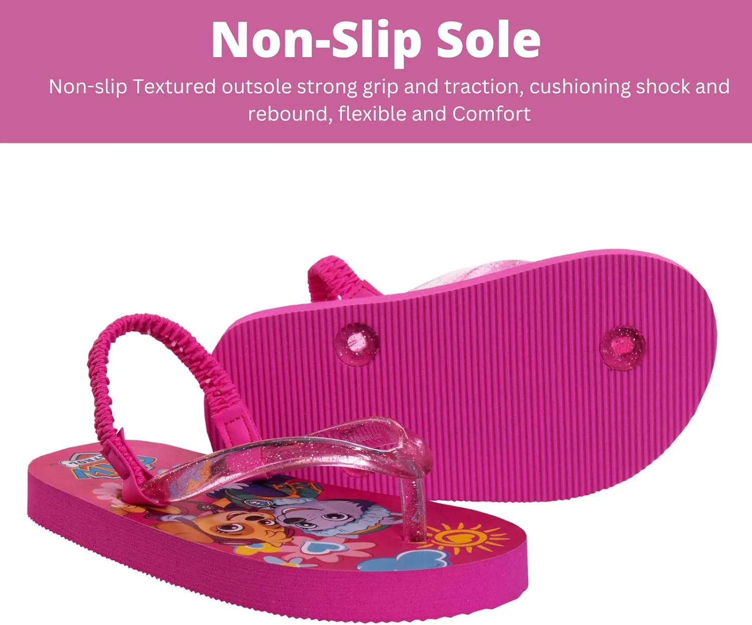 Nickelodeon Girls Boys character flip flops sandals kids water shoes - Paw Patrol Blues Clues Baby Shark - thong beach slides summer slip on quick dry toddler little kid