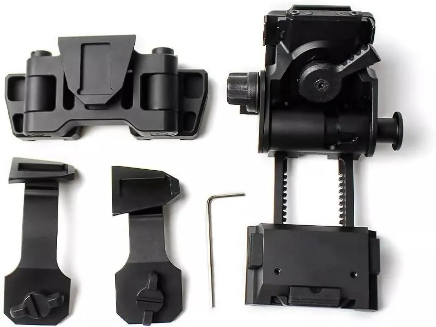 Night Vision Goggles NVG Mount for L4 G24 Helmet Mount Dual PVS 14 J Arm Binocular Dovetail Bridge Mount