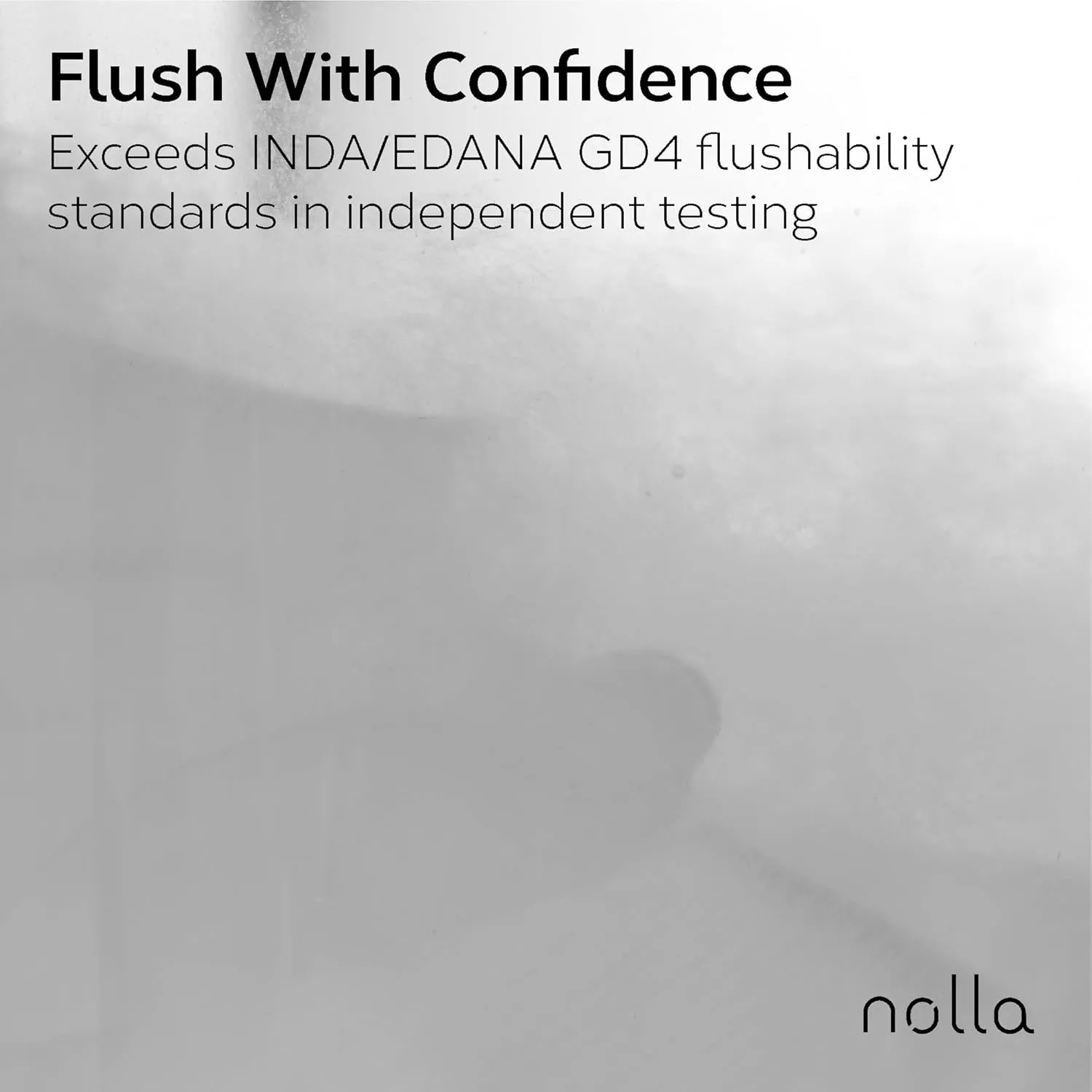 Nolla Flushable Wipes - 100% Plant-Based and Biodegradable - Soft, Unscented   Soothing Aloe and Vitamin E - For Adults and Kids 180 Count (3 Packs of 60)
