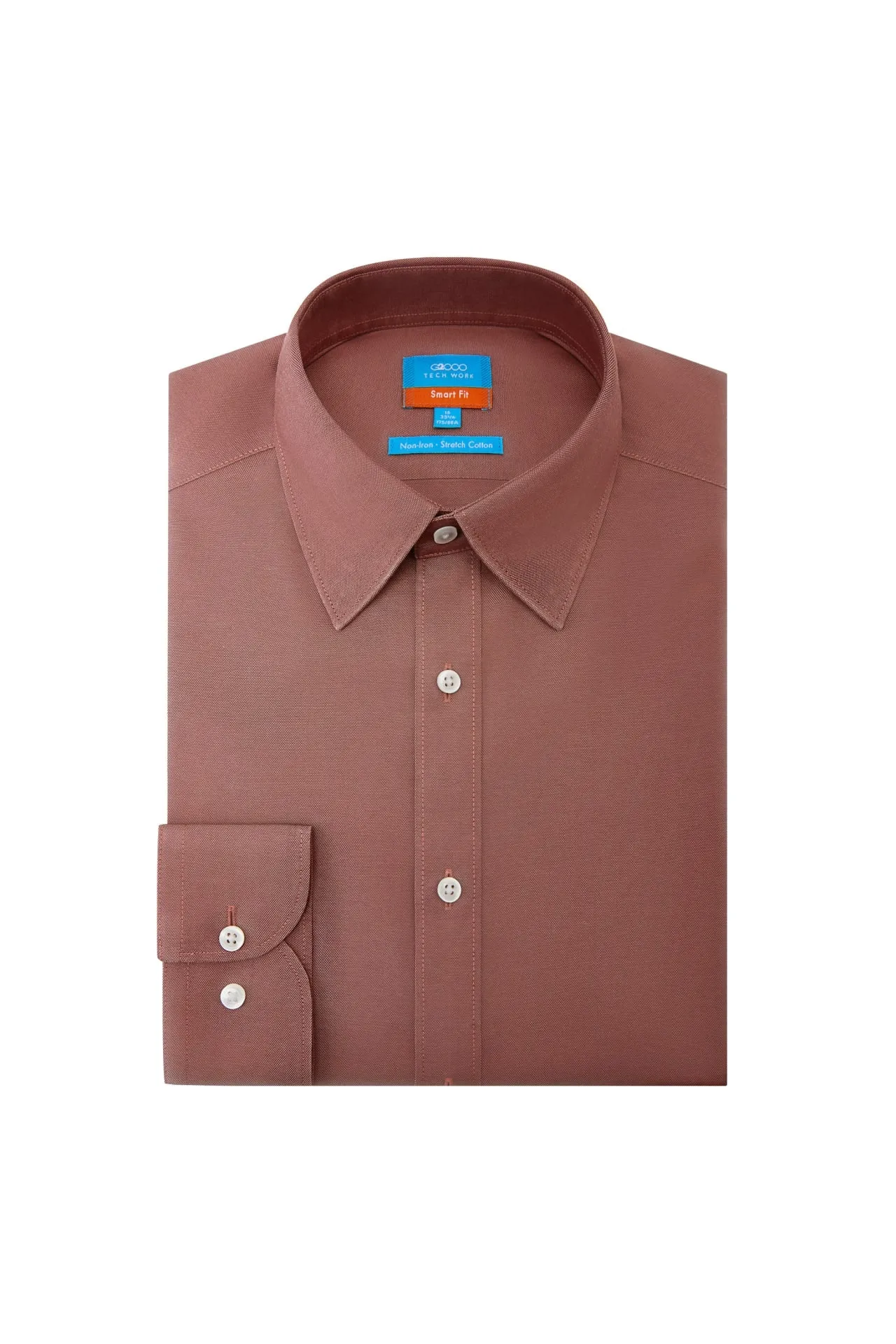 Non-Iron Cotton Stretch Smart Fit Oxford Shirt