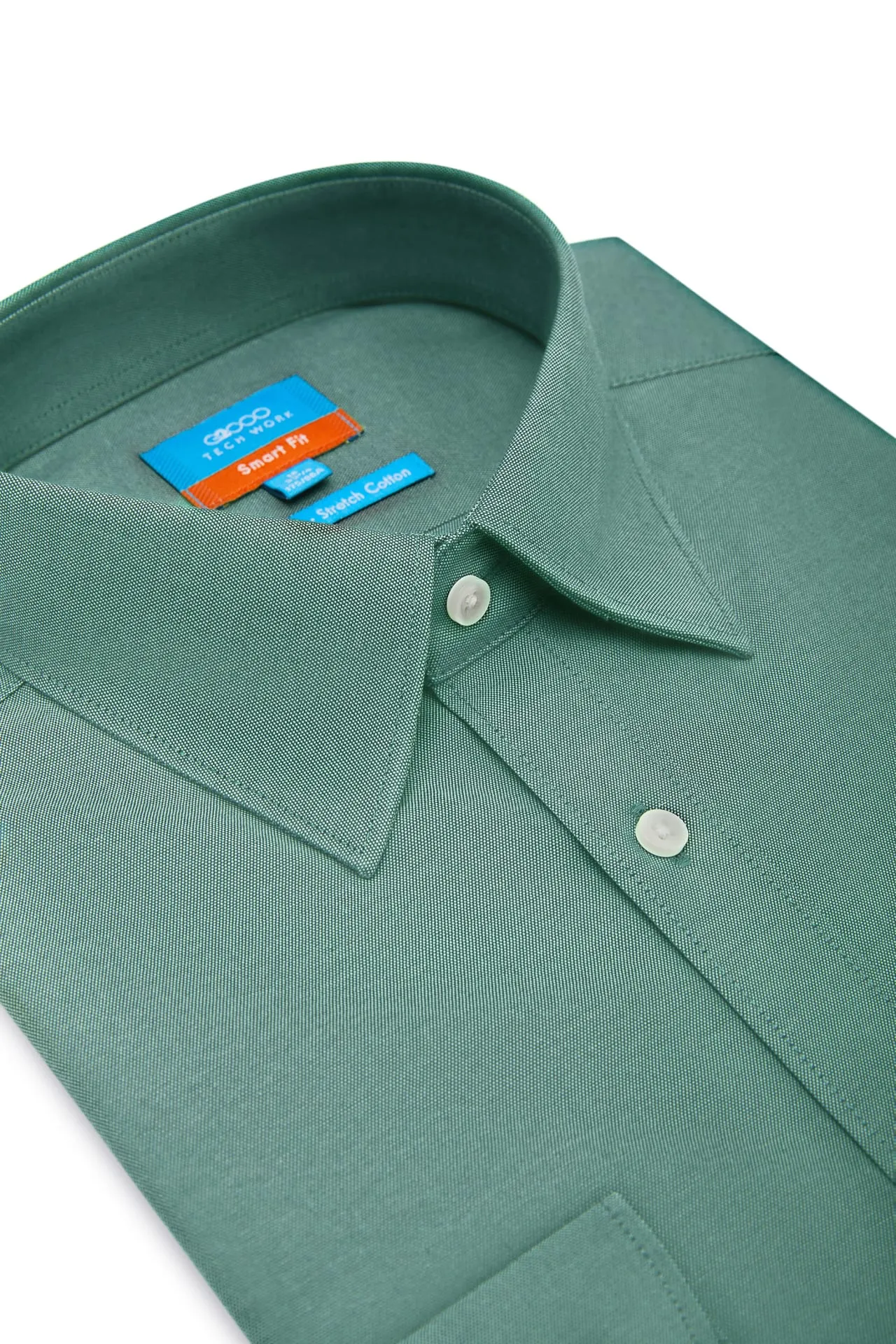 Non-Iron Cotton Stretch Smart Fit Oxford Shirt