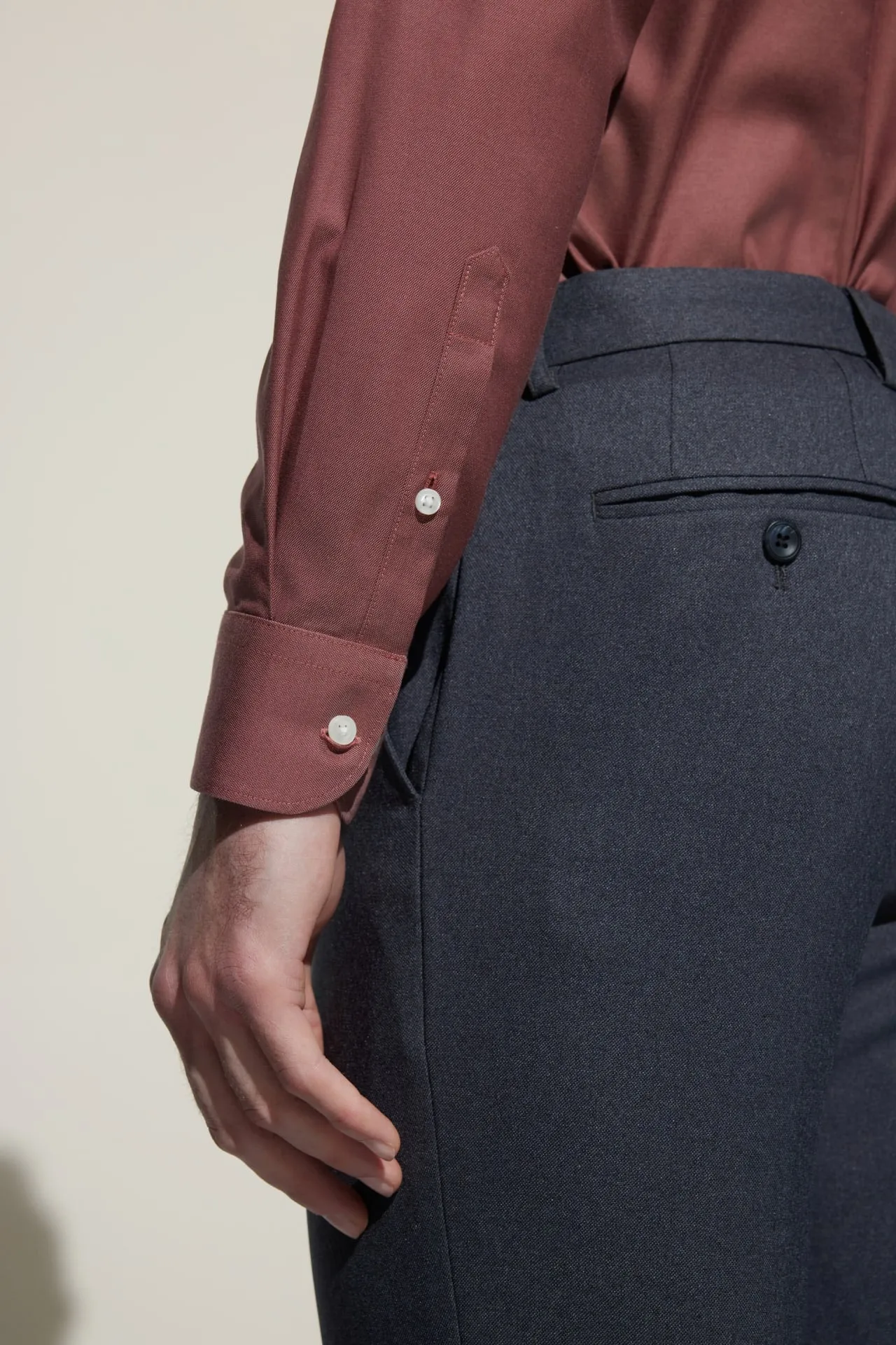 Non-Iron Cotton Stretch Smart Fit Oxford Shirt