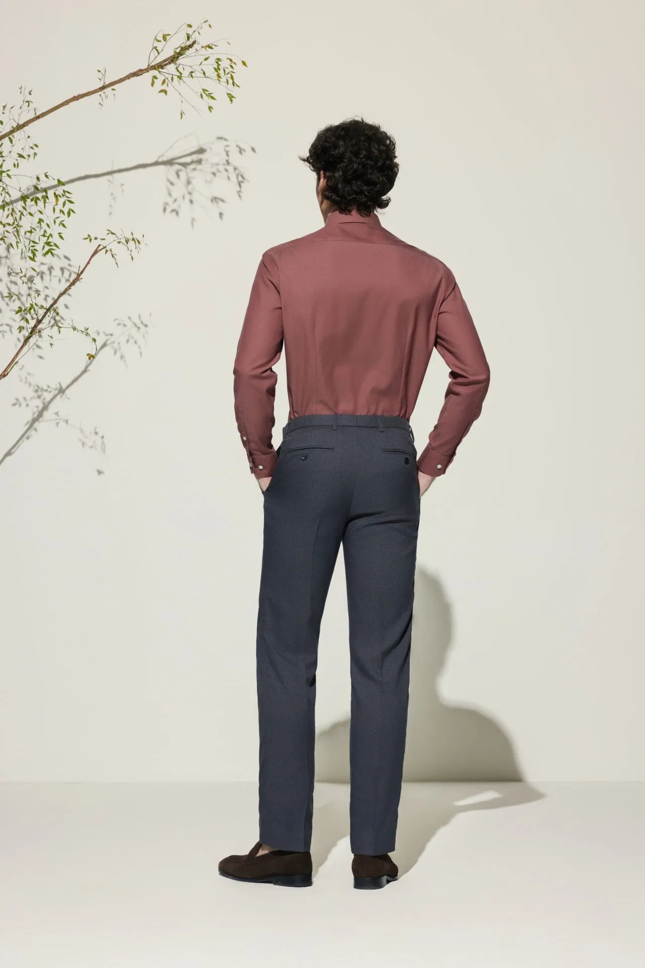 Non-Iron Cotton Stretch Smart Fit Oxford Shirt